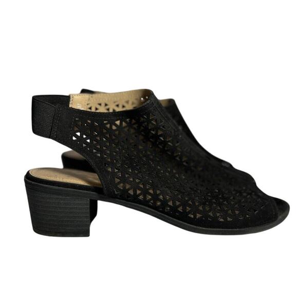 American Eagle Black Slingback Mesh Sandal 9.5w - Picture 9 of 14